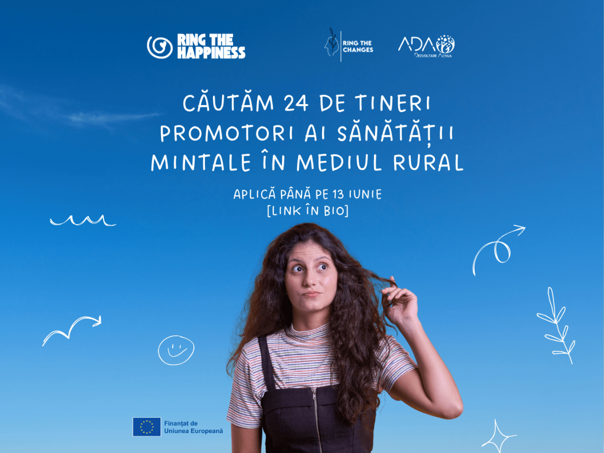 Înscrie-te ca Promotor al Sănătății Mintale în Mediul Rural – Ring The&nbsp;Happiness